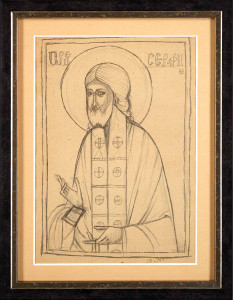 Jerzy Nowosielski Ikona św. Serafina z Sarowa r PDA08682