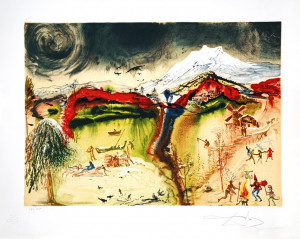 47. Salvador Dalí Krajobraz, z cyklu Cztery Pory Roku br PDA08825 Large