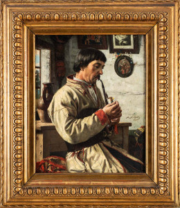 6. Henryk Dyrdoń Gospodarz bronowicki (Portret kosyniera w chacie), 1884 r PDA09784