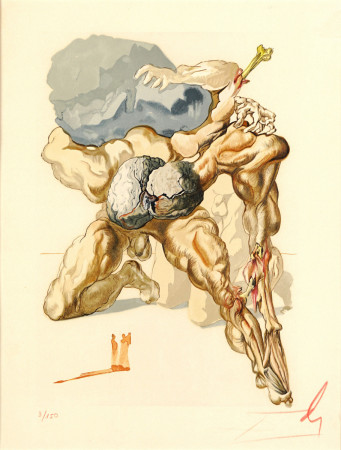 Salvador Dalí  Skąpy i zagubiony, Piekło, Pieśń VII, z cyklu Dante, Boska Komedia br DSC08138_b